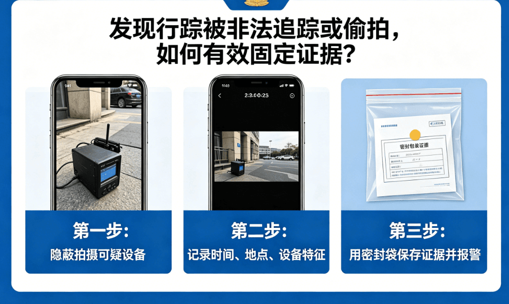 发现非法追踪或偷拍如何有效固定证据：隐蔽拍摄与密封保全步骤配图