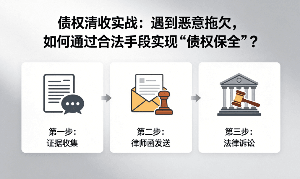 债权清收实战:合法实现债权保全三步骤文章配图