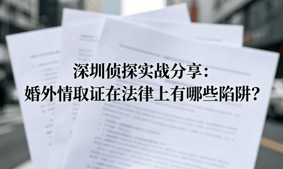 深圳侦探实战分享:婚外情取证法律陷阱文章配图,调查报告与城市街景